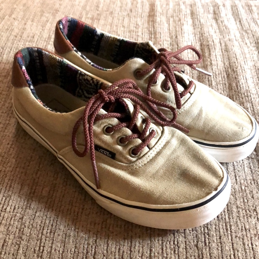 Vans Era Tan and Brown Men’s 6 Women’s 7.5